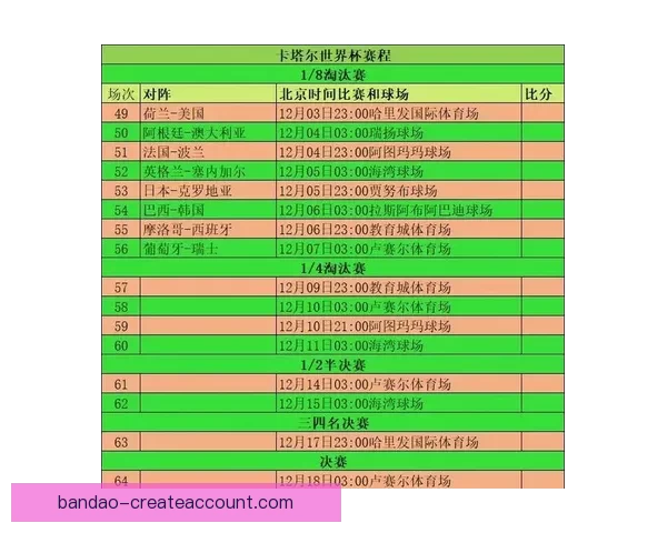 世界杯赛程深度解析与胜负趋势全面体育竞猜指南